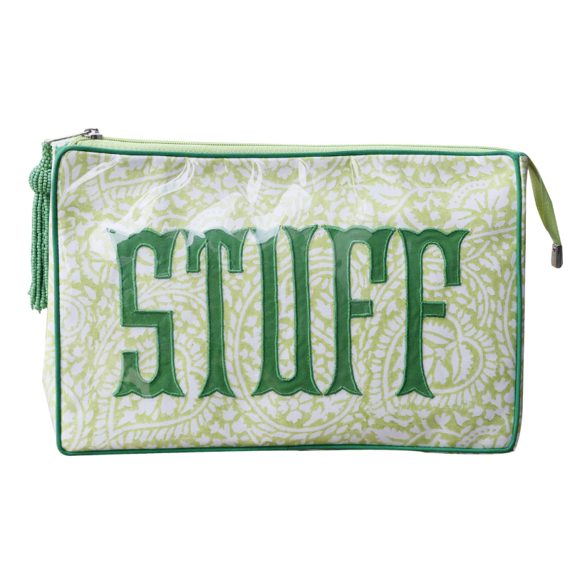 Lime Green Cosmetic Bag