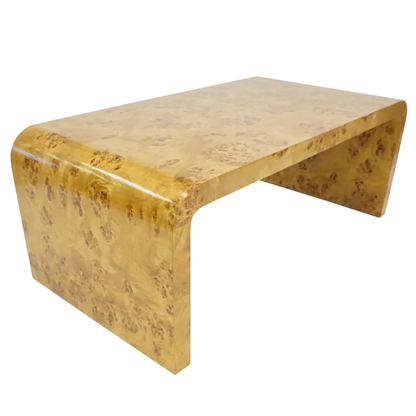 Burl Waterfall Coffee Table