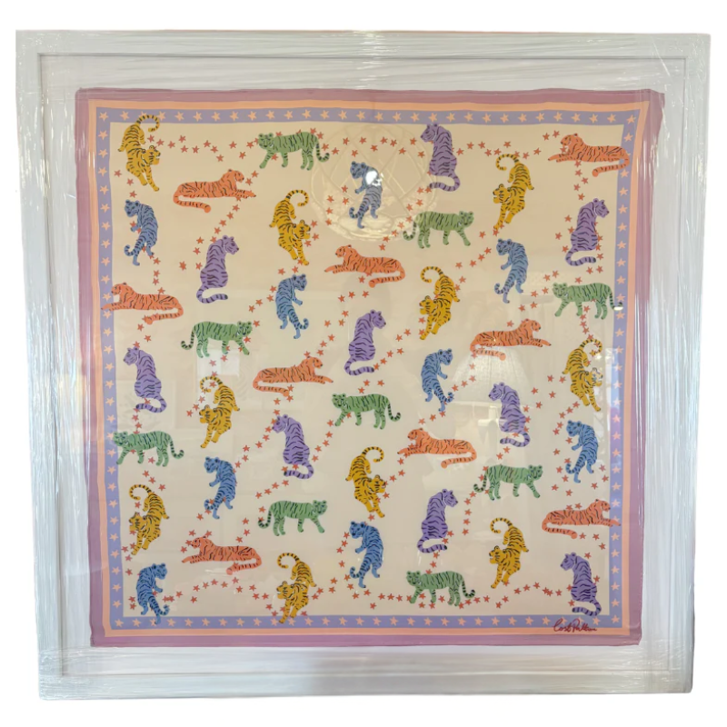Neon Tigers Silk Scarf