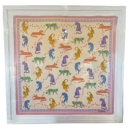 Neon Tigers Silk Scarf