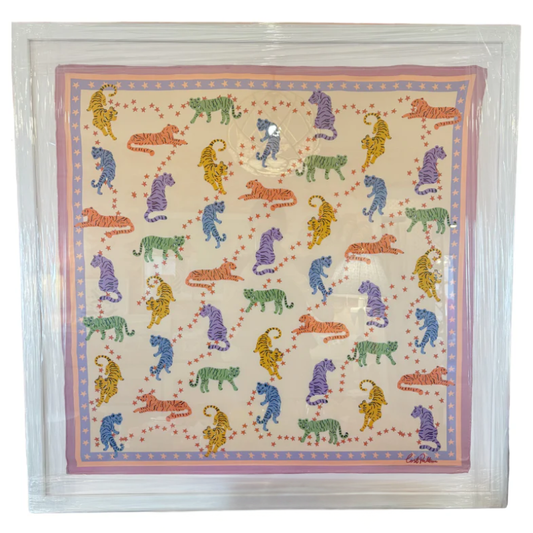 Neon Tigers Silk Scarf