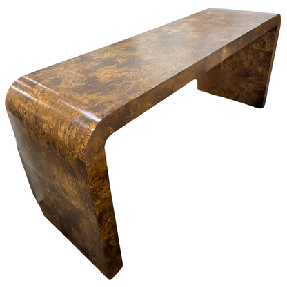 Custom Waterfall Burl Console