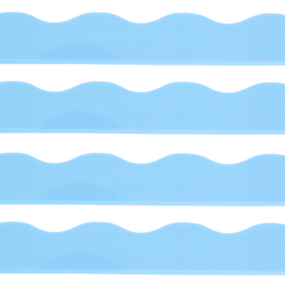 Blue Acrylic Mahjong Pushers, Set of 4