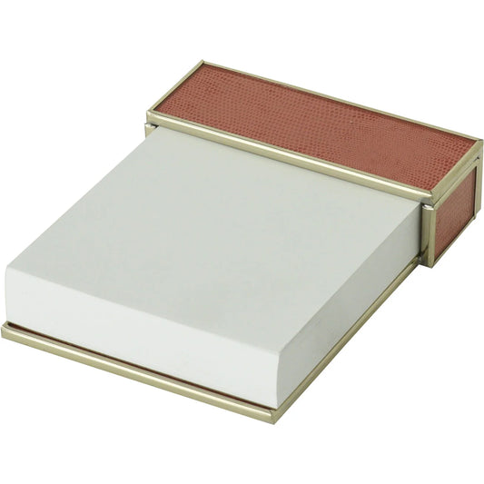 Lizard Skin Notepad in Orange