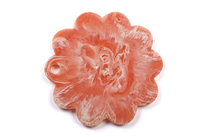 Pink Resin Scallop Charcuterie Board