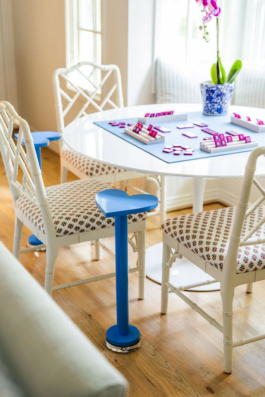 Lucky in Love Table in Electric Blue