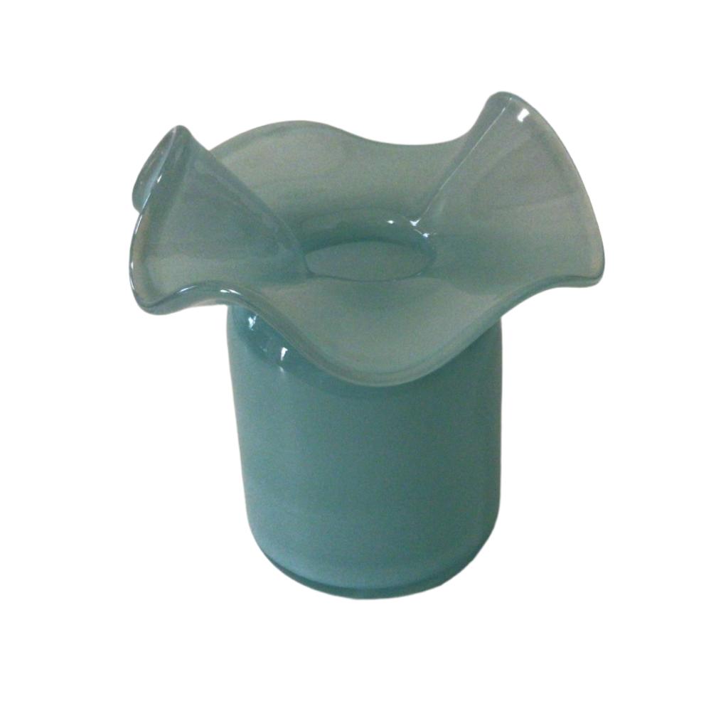 Ruffle Bud Vase in Light Blue