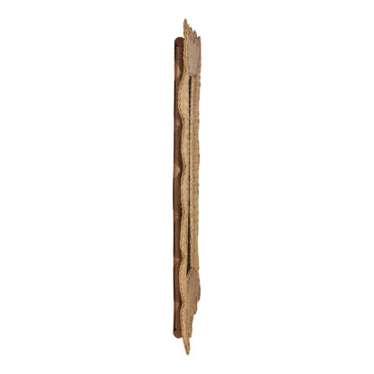 Wicker Scalloped Edge Mirror