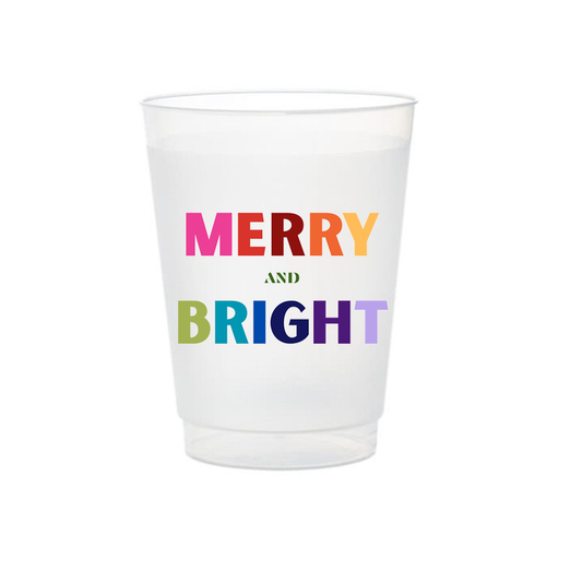 Merry & Bright Frosted Cups