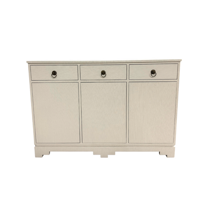 Custom Grasscloth Credenza