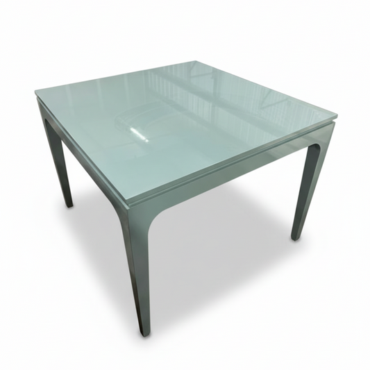 Lacquer Game Table in Oval Room Blue