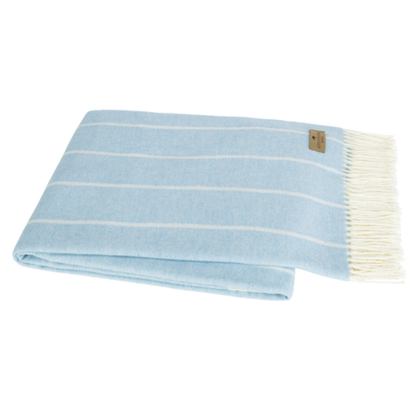 Reversible Striped Throw Blanket