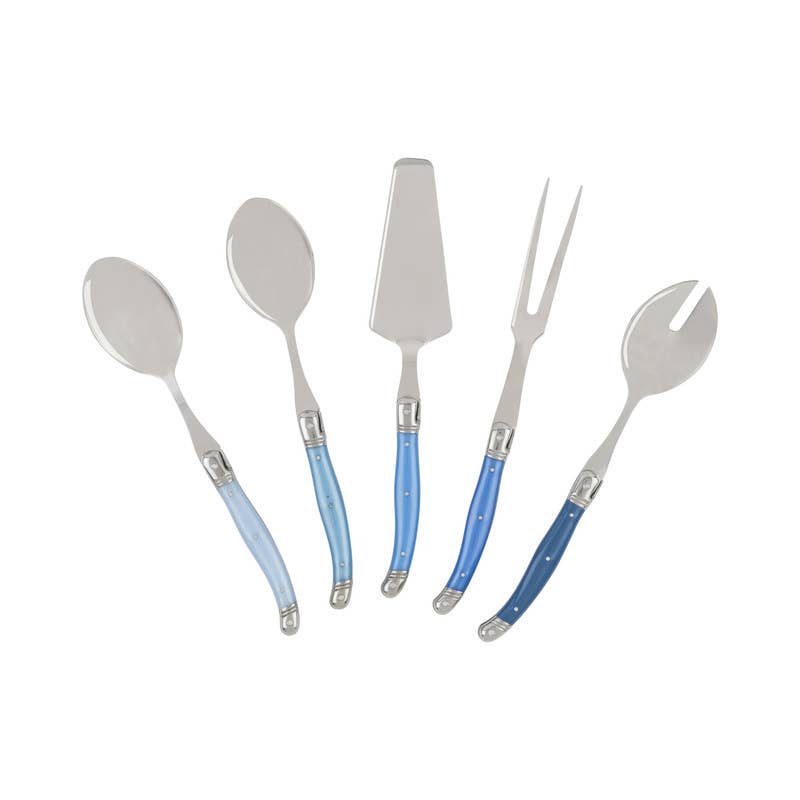 5 Piece Hostess Set in Shades of Blue