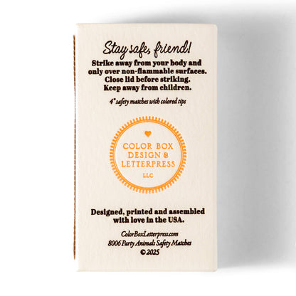 Party Animals Safety Matches