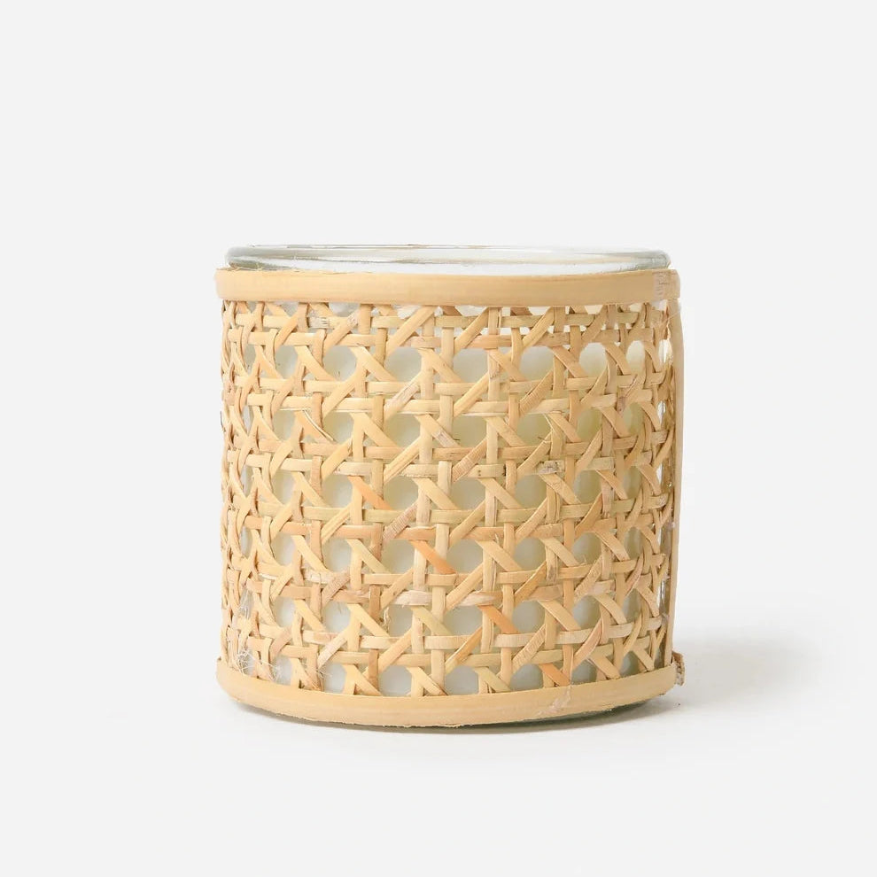 Basketweave Gardenia Candle – 2 Wick