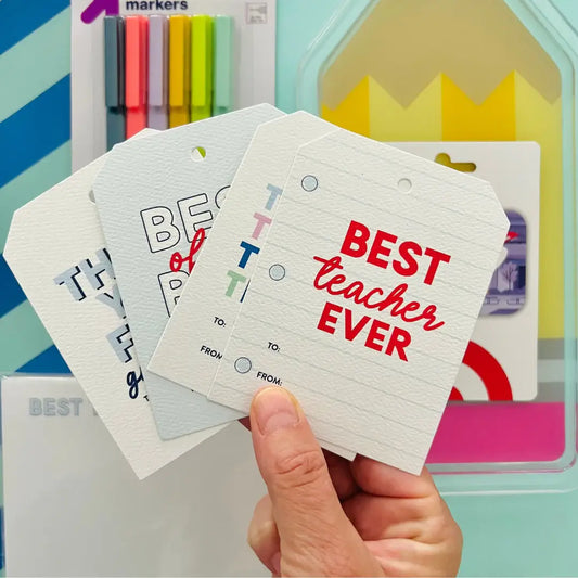 Mini Bag of Teacher Gift Tags