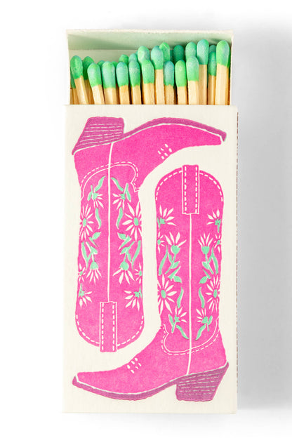 Pink Cowgirl Boots Safety Matches