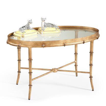 Chelsea Gold Bamboo Cocktail Table