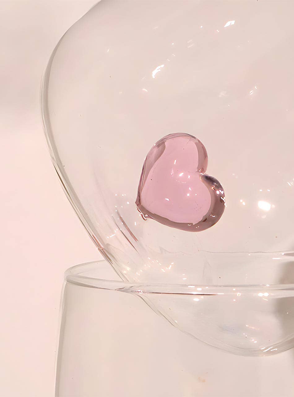 L’Amour Glass Cups, Set of 2