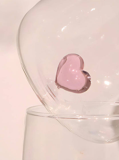 L’Amour Glass Cups, Set of 2