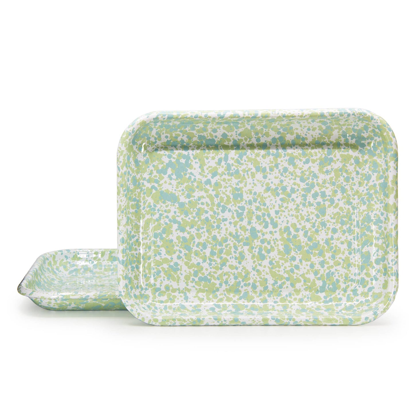 Enamelware Rectangular Tray in Jardin