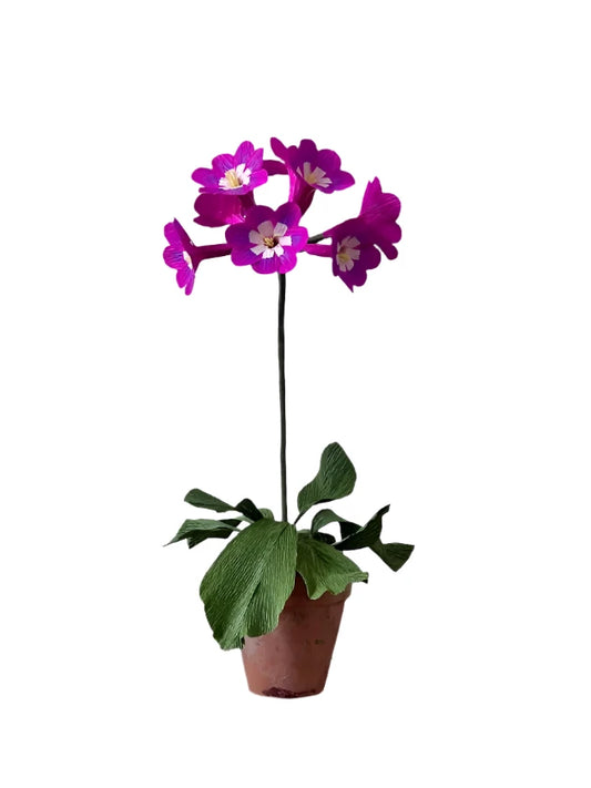 Primula Magenta Flower Sculpture