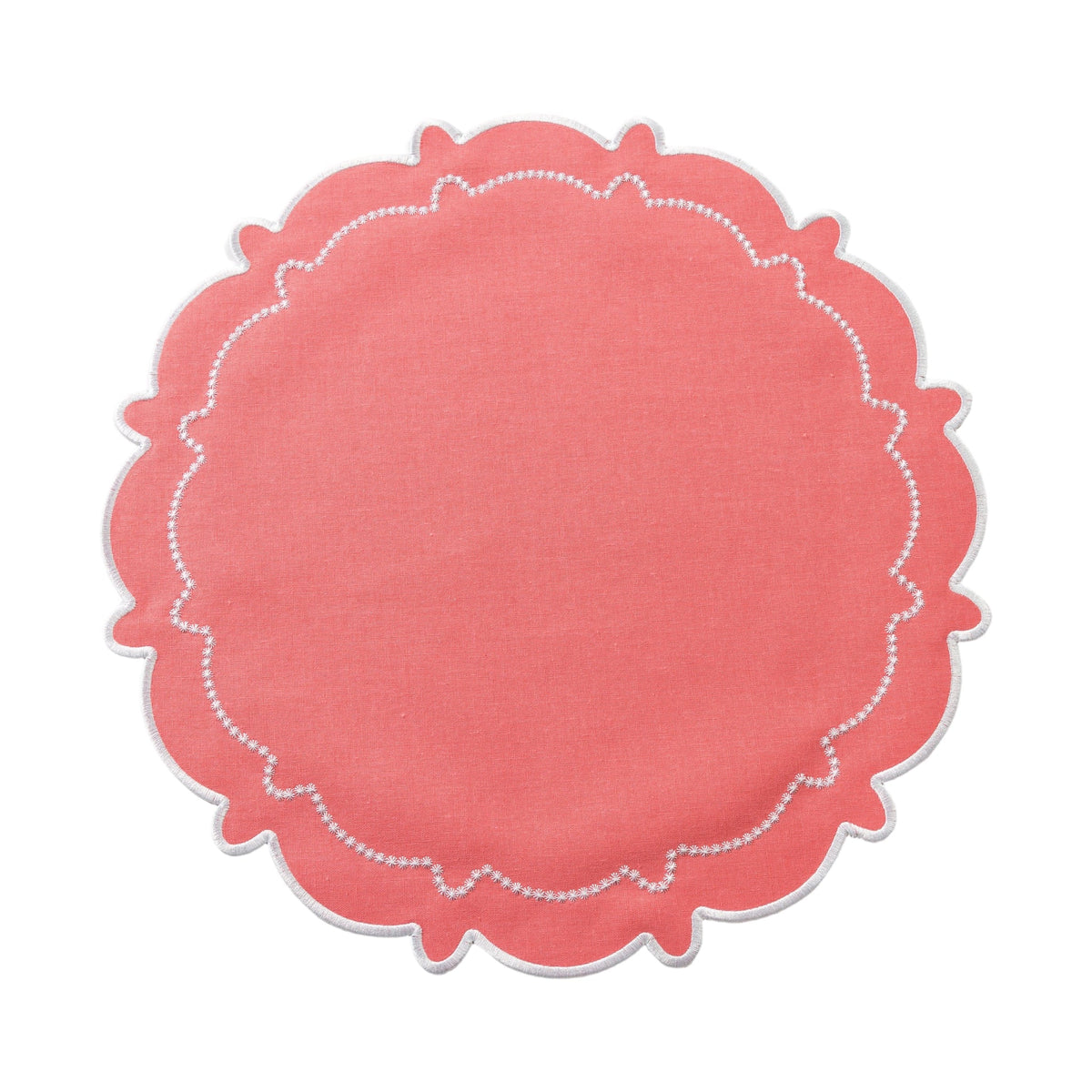Set of 4 Scalloped Edge Placemats
