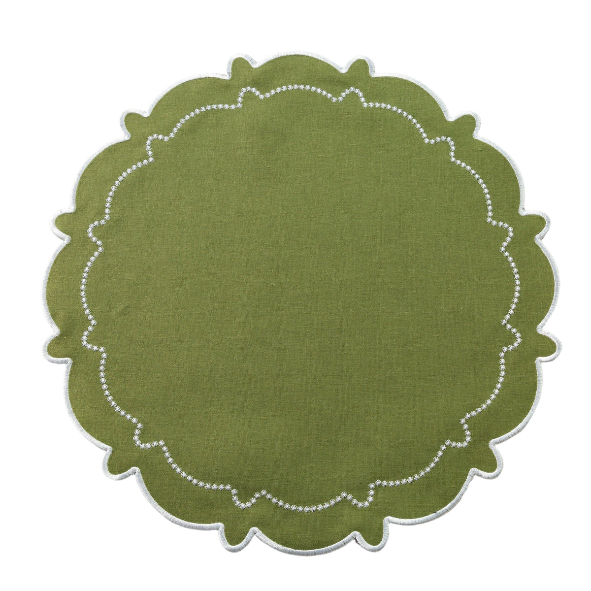 Set of 4 Scalloped Edge Placemats