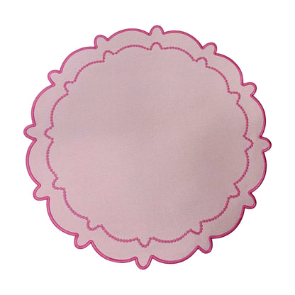 Set of 4 Scalloped Edge Placemats