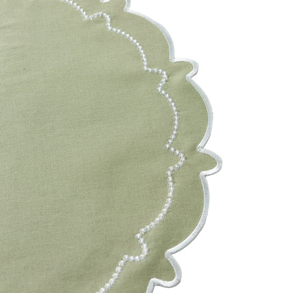 Set of 4 Scalloped Edge Placemats