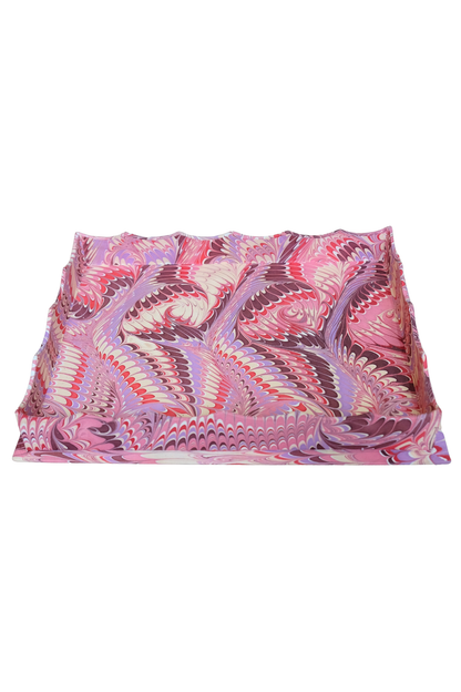 Large Nesting Tray in Florentine Pink