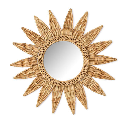 Sunburst Wicker Wall Mirror