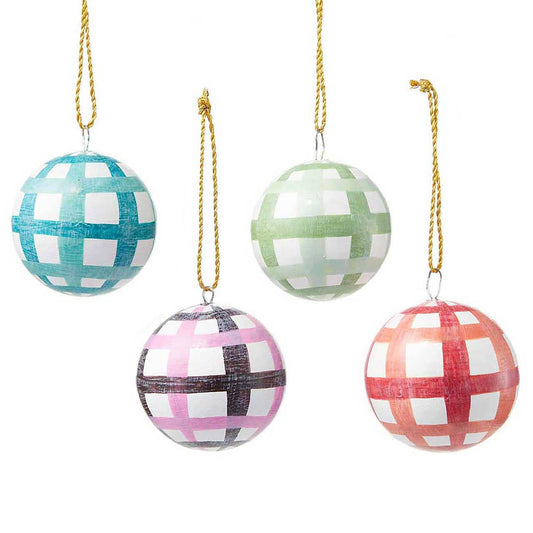 Gingham Ornaments