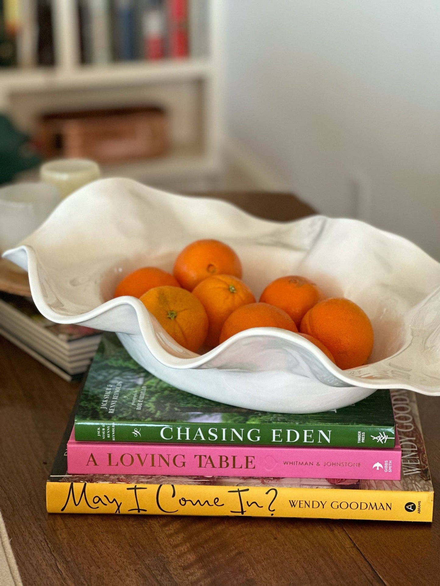 Large Wavy Serving Bowl