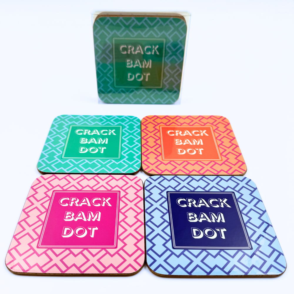 Mahjong Coasters, Set of 4