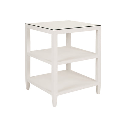 Amie Side Table in White