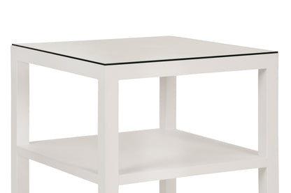 Amie Side Table in White