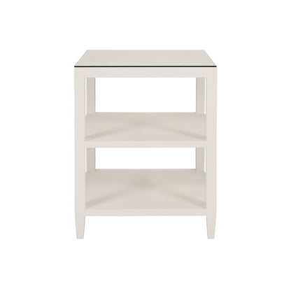 Amie Side Table in White