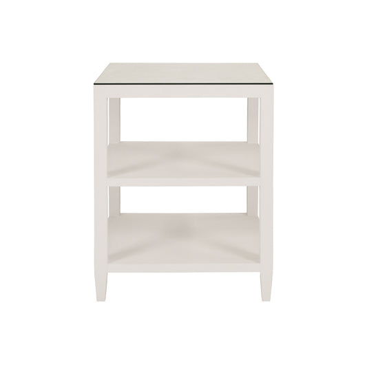 Amie Side Table in White