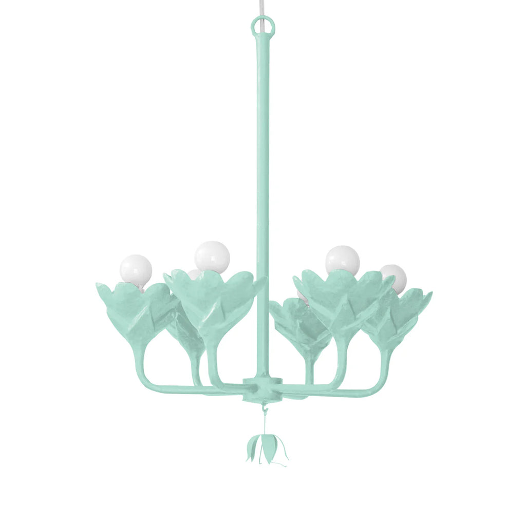 Baby Laura Chandelier in Seafoam