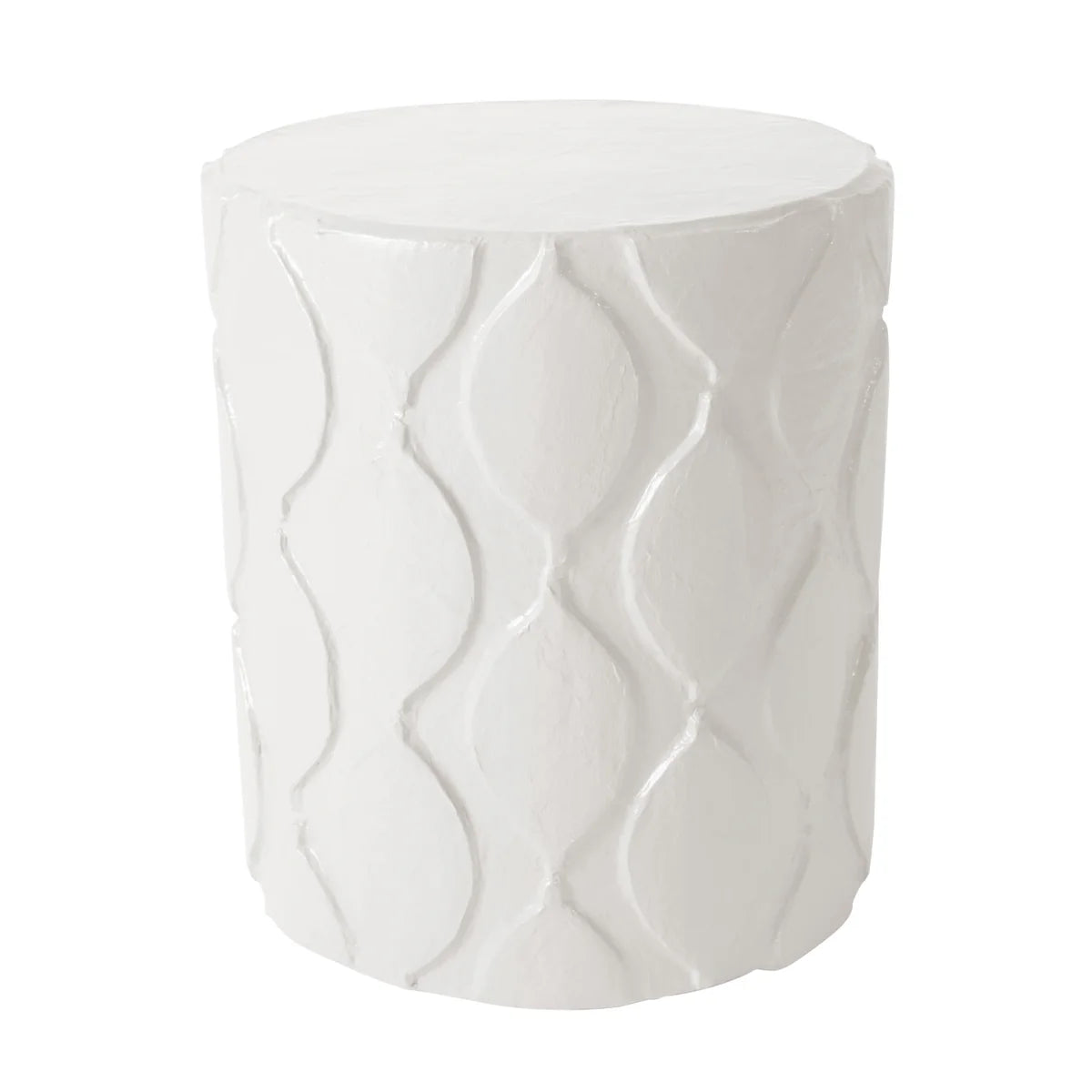 Wave Side Table in White