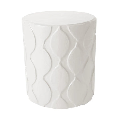 Wave Side Table in White