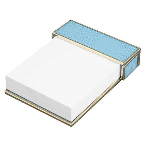 Lizard Skin Notepad in Blue