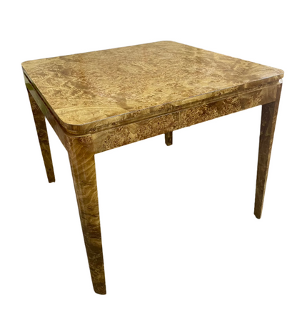 Burl Card Table