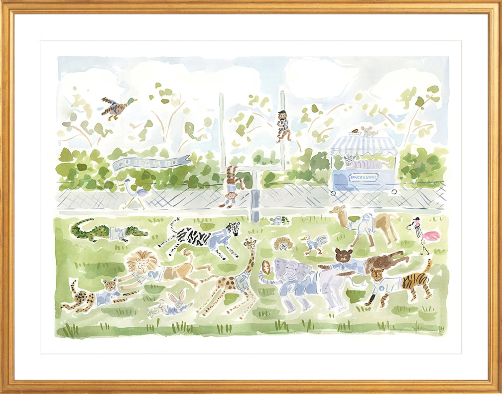 The "Football Zoo" Fine Art Print
