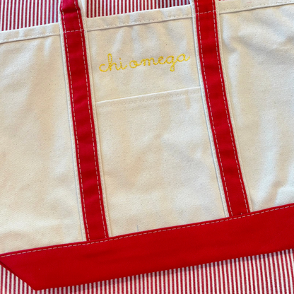 Sorority Canvas Tote