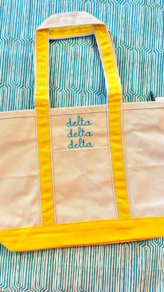 Sorority Canvas Tote