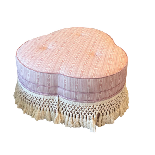 Custom Clover Ottoman