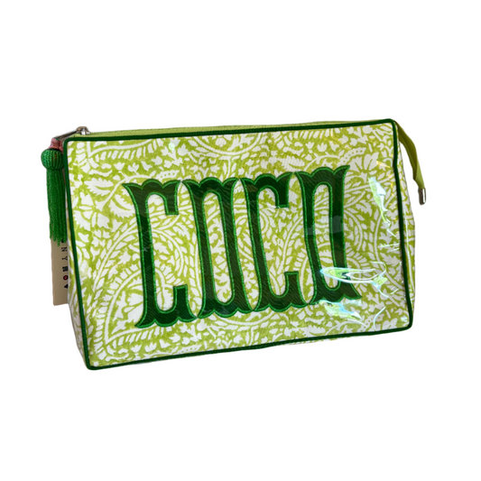Lime Green Cosmetic Bag