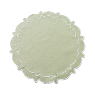 Set of 4 Scalloped Edge Placemats